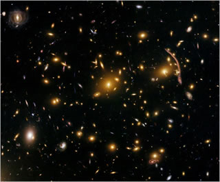 Abell 370 galactic cluster.