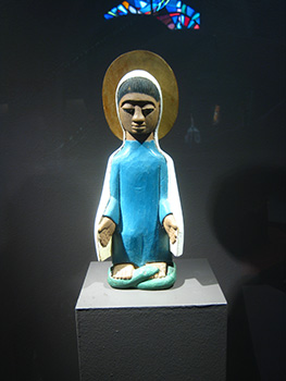 George Bandele (Nigeria, 1910–1995), Virgin Mary, 1960s, wood and pigment. 