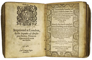 The 1596 Book of Common Prayer.