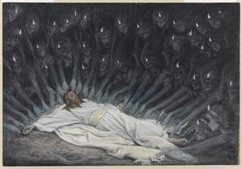 Brooklyn Museum Jesus Ministered to by Angels by James Tissot.