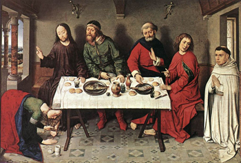 Christ in the House of Simon by Dieric Bouts, 15th century.