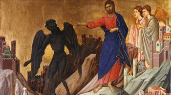 Duccio, The Temptation on the Mount.