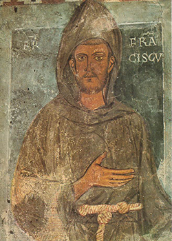  Oldest surviving depiction of St. Francis, c. 1229.