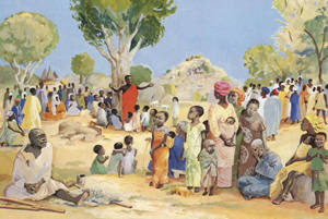 Sermon on the Mount by Mafa.