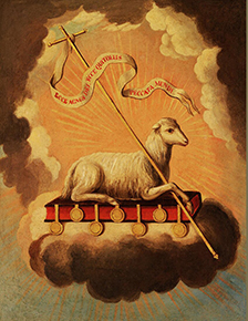 Lamb of God, painting by Puerto Rican artist José Campeche y Jordán (1751-1809).
