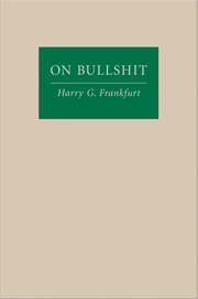 Harry G. Frankfurt, *On Bullshit* (2005)