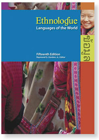Ethnologue; Languages of the World, 15th Edition, Raymond G. Gordon, Jr., editor (Dallas: SIL International, 2005), 1272pp.