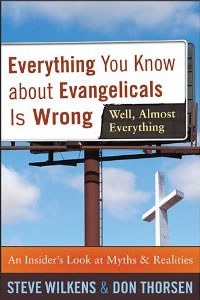 Steve Wilkens and Don Thorsen, Everything You Know About Evangelicals Is Wrong (Well, Almost Everything); An Insider's Look at Myths & Realities (Grand Rapids: Baker Books, 2010), 224pp.
