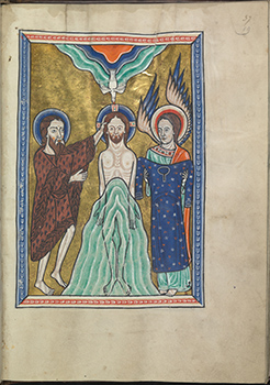 Miniature from the Psalter of Eleanor of Aquitaine (c. 1185).