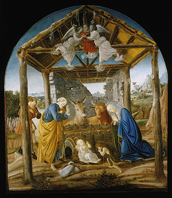 Nativity of Jesus by Botticelli, 1473–1475.