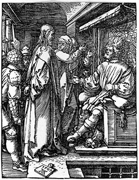 Jesus Before Herod Antipas, Albrecht Dürer, 1509.