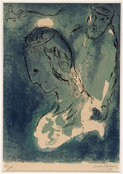 Marc Chagall, Sarah and Abraham (1956).