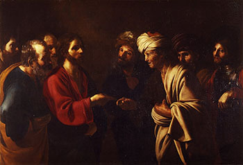 Bartolomeo Manfredi, Tribute to Caesar (1650).