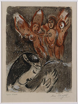 Marc Chagall, Sarah and Angels (1960).