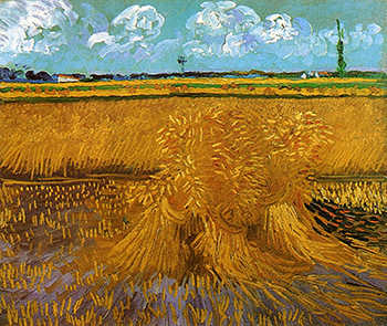 Vincent Van Gogh, Wheatfield with Sheaves (1888).