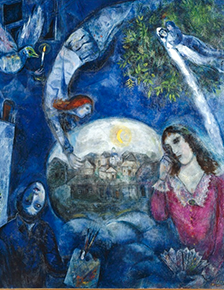 Marc Chagall, Around Her (1945).