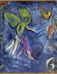 Marc Chagall, Jacob Wrestling With the Angel (no date).