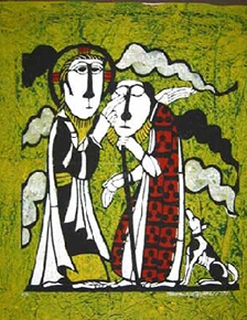 Sadao Watanabe, Christ Healing the Blind (1979).