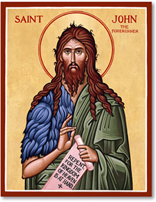 St. John the Baptist icon.