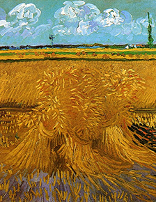 Vincent Van Gogh, Wheatfield with Sheaves (1888).
